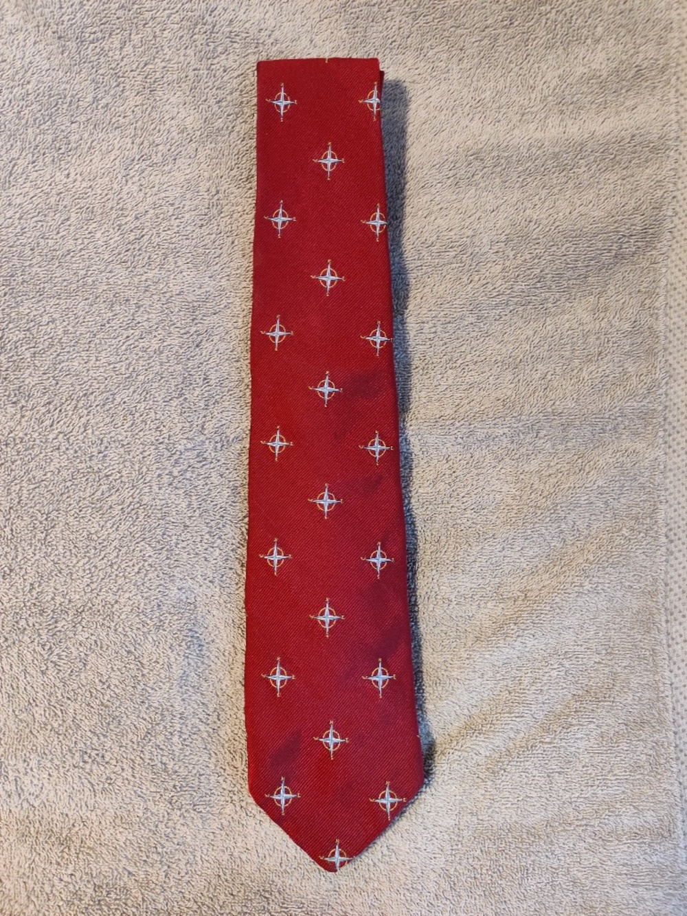 Brooks Brothers Silk Blend Compass Red Men's Tie